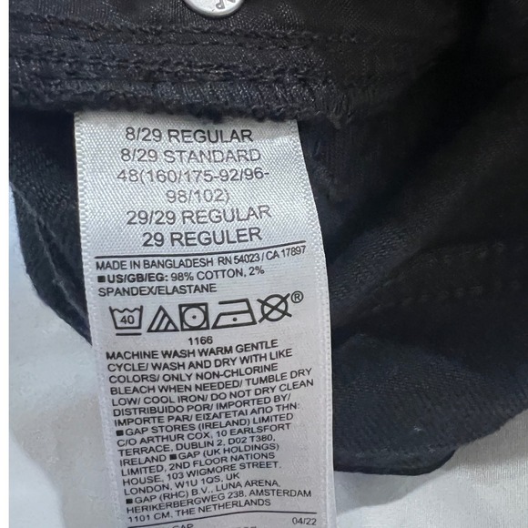 GAP Denim 70s Flare Black Jeans Women's Size 8 Regular Classic Style Comfort - Picture 4 of 8